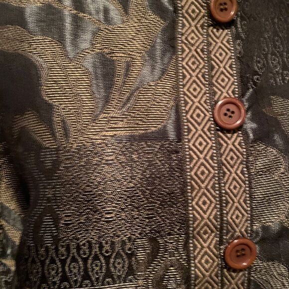 Tudor Court Tapestry Blazer Jacket Size Medium Classic Blazer Dressy - Picture 4 of 15